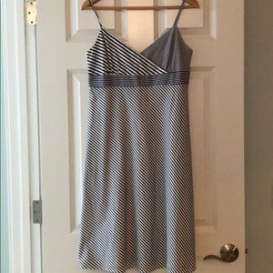 NWT J Crew blue white navy dress size 8 petite